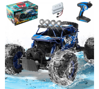 Радиоуправляемый синий краулер амфибия (2 АКБ 7.4В, свет, 1:10) - C1201W-BLUE-V2