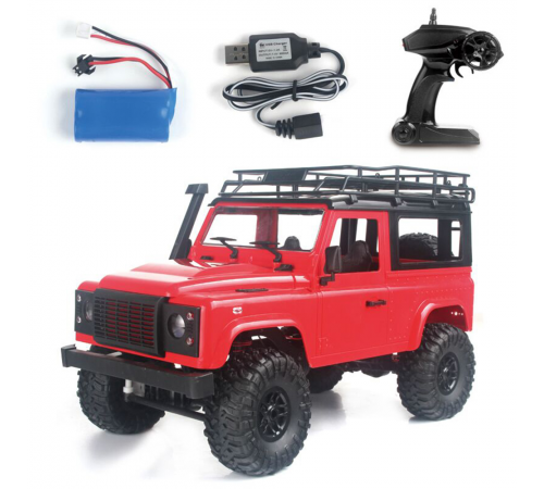 Радиоуправляемый внедорожник Land Rover Defender 4WD 1:12 - MN-90-RED