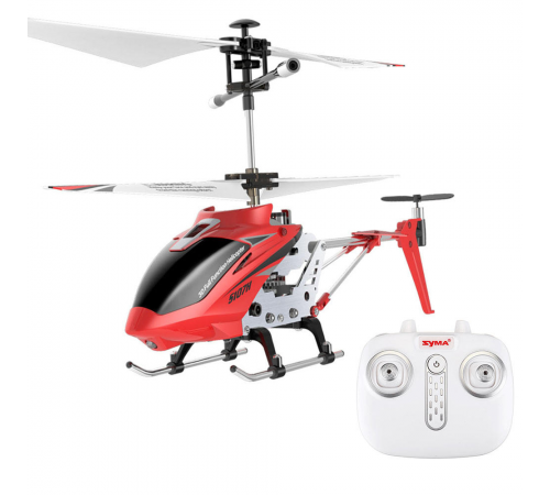 Радиоуправляемый вертолет Syma S107H RED 2.4G с функцией зависания - S107H
