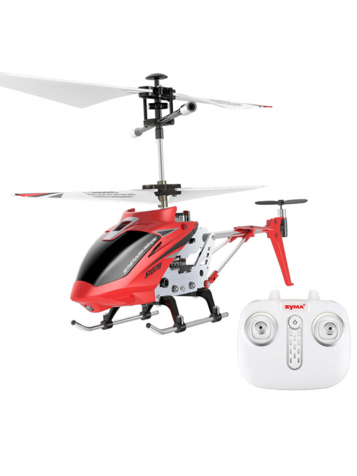 Радиоуправляемый вертолет Syma S107H RED 2.4G с функцией зависания - S107H