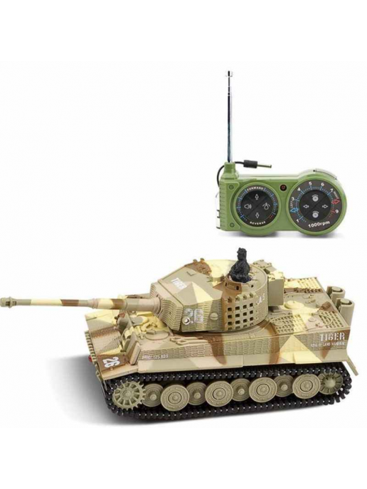 Радиоуправляемый танк Great Wall Tiger (песочный камуфляж, 35MHz, 1:72) - 2117-2