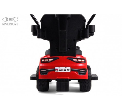 Детский толокар-каталка с козырьком Merc Z005ZZ-MP красный