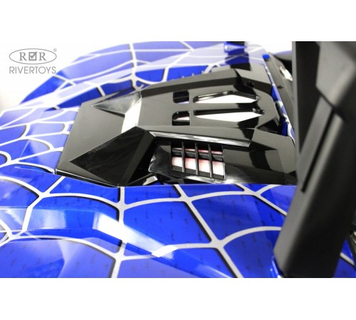 Детский электромобиль A707AA LUX NEW 4WD (16 км/ч.)  синий спайдер