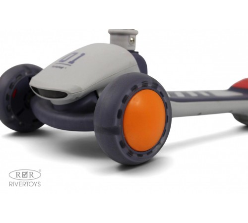 Детский самокат-беговел HB-801 бело-фиолетовый