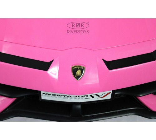 Детский электромобиль Lamborghini Aventador SVJ (A111MP) розовый