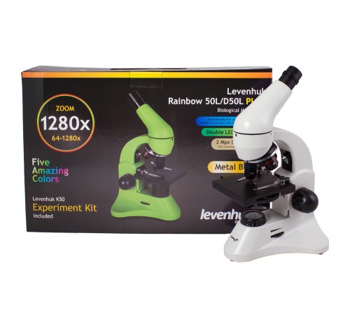 Микроскоп Levenhuk Rainbow D50L PLUS, 1,3 Мпикс