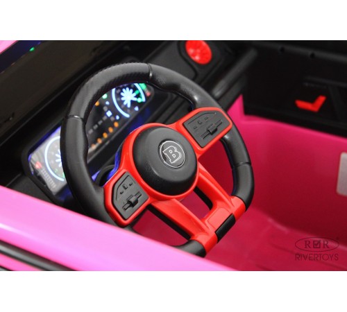 Детский двухместный электромобиль BRABUS MAXI Z888ZZ розовый