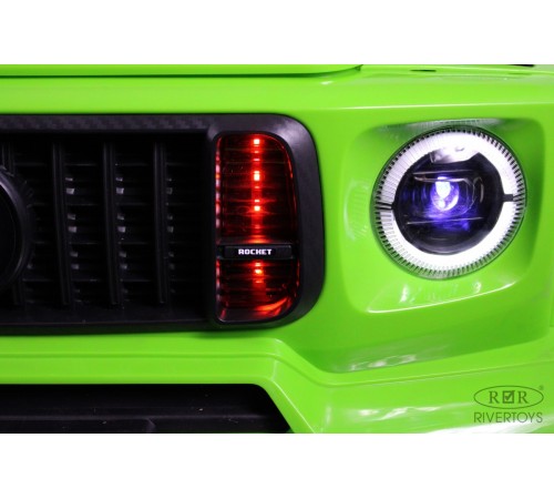 Детский двухместный электромобиль BRABUS MAXI Z888ZZ зеленый