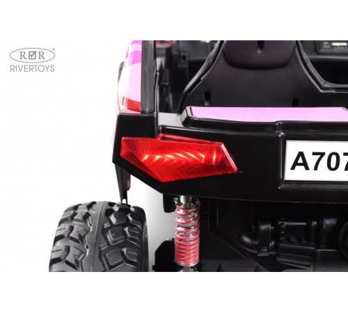 Детский электромобиль A707AA LUX NEW 4WD (16 км/ч.)  розовый камуфляж