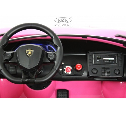 Детский электромобиль Lamborghini Aventador SVJ (A111MP) розовый