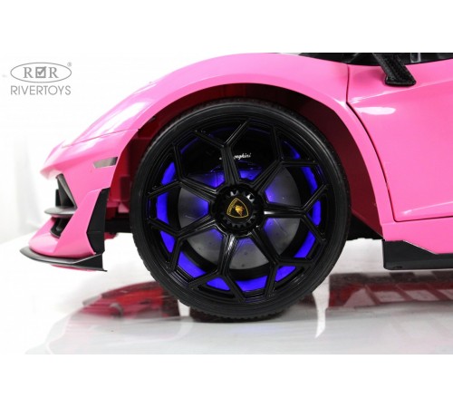 Детский электромобиль Lamborghini Aventador SVJ (A111MP) розовый