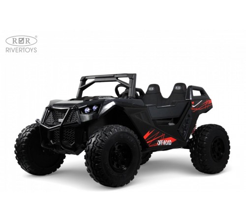 Детский электромобиль A707AA LUX NEW 4WD (16 км/ч.)  черный карбон