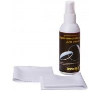 Набор для ухода за оптикой Levenhuk (2 салфетки 15x15 см, спрей 95 мл)