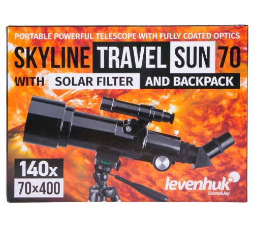 Телескоп Levenhuk Skyline Travel Sun 70