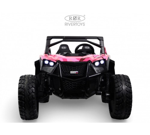 Детский электромобиль A707AA LUX NEW 4WD (16 км/ч.)  розовый камуфляж