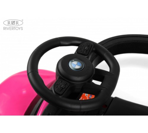 Детский толокар-каталка с козырьком BMW Z005ZZ-BP розовый