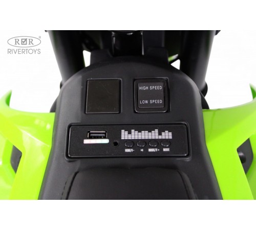 Детский электромотоцикл E777KX зеленый