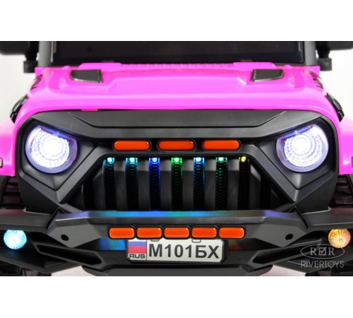 Детский электромобиль Джип MINI М101БХ розовый