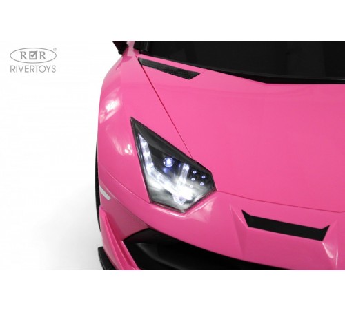 Детский электромобиль Lamborghini Aventador SVJ (A111MP) розовый