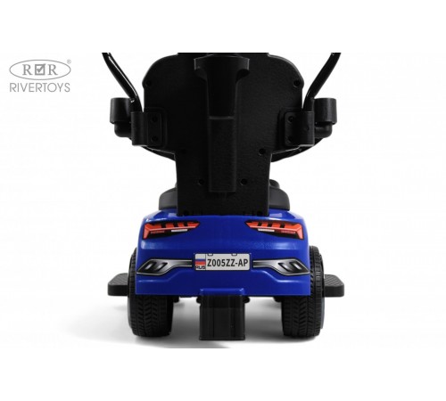 Детский толокар-каталка с козырьком AUDI Z005ZZ-AP синий