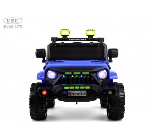 Детский электромобиль Джип MINI М101БХ синий