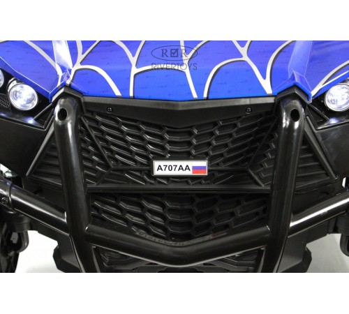 Детский электромобиль A707AA LUX NEW 4WD (16 км/ч.)  синий спайдер