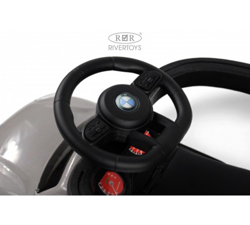 Детский толокар-каталка с козырьком BMW Z005ZZ-BP серый