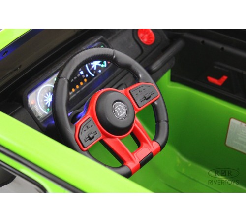 Детский двухместный электромобиль BRABUS MAXI Z888ZZ зеленый