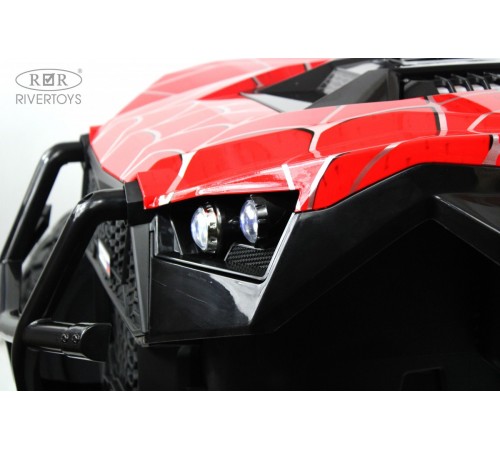 Детский электромобиль A707AA LUX NEW 4WD (16 км/ч.) красный спайдер