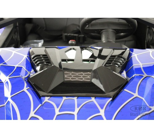 Детский электромобиль A707AA LUX NEW 4WD (16 км/ч.)  синий спайдер