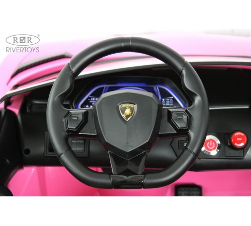 Детский электромобиль Lamborghini Aventador SVJ (A111MP) розовый