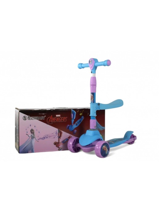 Детский самокат с сиденьем, Холодное сердце HB-101 голубой