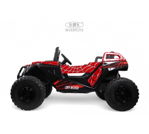 Детский электромобиль A707AA LUX NEW 4WD (16 км/ч.) красный спайдер