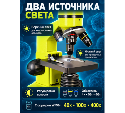 Микроскоп Levenhuk Rainbow 2L