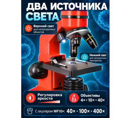 Микроскоп Levenhuk Rainbow 2L