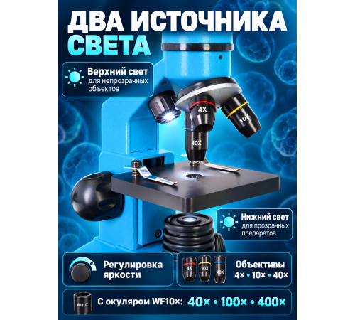 Микроскоп Levenhuk Rainbow 2L