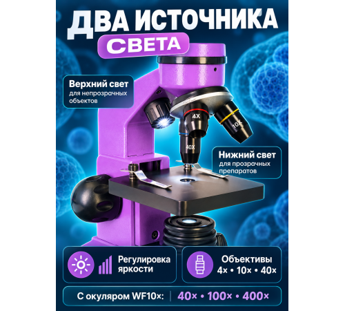 Микроскоп Levenhuk Rainbow 2L