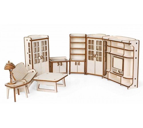 Набор мебели гостиная для кукольного дома венеция обзор на 360