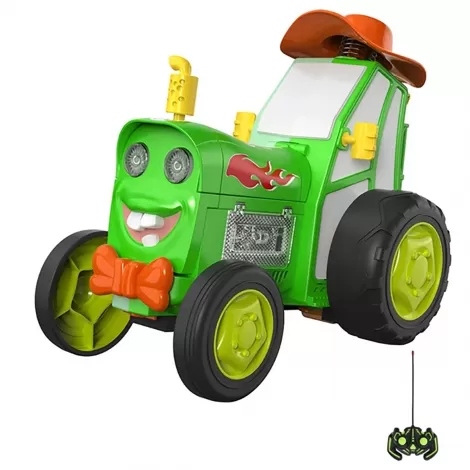 Радиоуправляемый зеленый трактор (трюки, музыка, акб) - 2101-A-GREEN