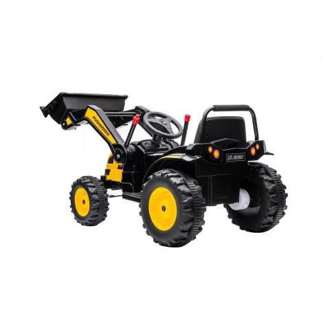 Детский электромобиль трактор с ковшом и пультом управления (желтый, 2WD, EVA) - HL389-LUX-YELLOW
