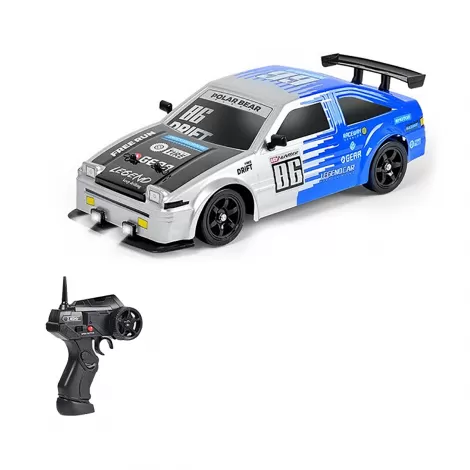 Радиоуправляемая машина для дрифта HB Toyota AE86 (4WD, свет, пар, акб, 1:16) - SC16A07-1