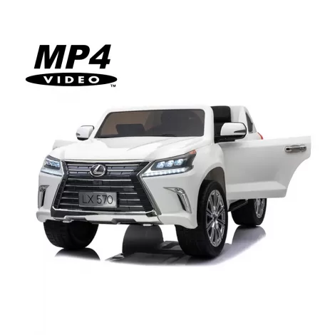 Детский электромобиль Lexus LX570 4WD MP4 - DK-LX570-WHITE-MP4