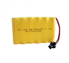 Аккумулятор Ni-Cd 7.2V 700 mAh AA (разъем YP) - NICD-72F-700-YP