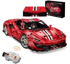 Конструктор CADA Ferrari 488 (3187  деталей, пульт, электропривод) - C61042W