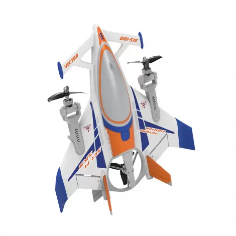 Радиоуправляемый самолет дрон SCI Fi Sky VTOL 3D6G 8ch - QIDI-570-BLUE