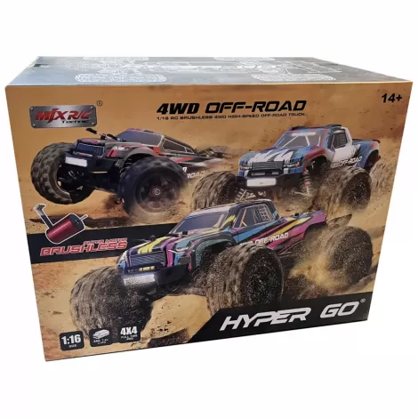 Радиоуправляемый монстр MJX Hyper Go 4WD Brushless 1:16 - MJX-16208