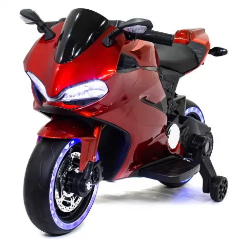 Детский электромотоцикл Ducati Red (12V, EVA, ручка газа) - FT-1628-SP-RED