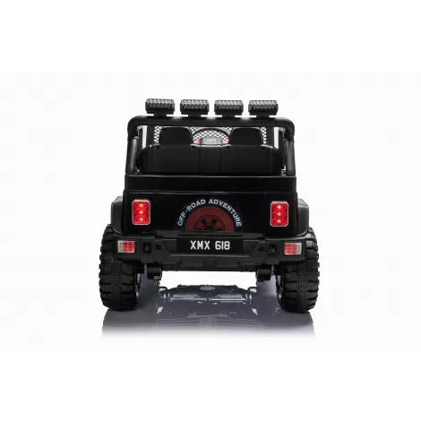 Детский электромобиль джип XMX с полным приводом (черный, EVA, 12V) - XMX618-4WD-BLACK