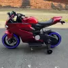 Детский электромотоцикл Ducati Red (12V, EVA, ручка газа) - FT-1628-SP-RED