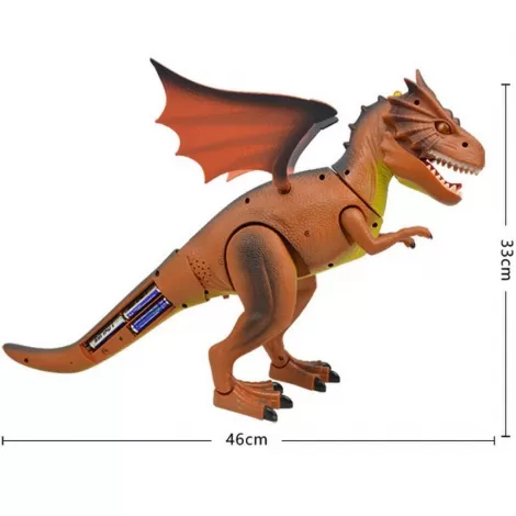 Радиоуправляемый дракон (33 см, коричневый, свет, звук) - 9988-BROWN